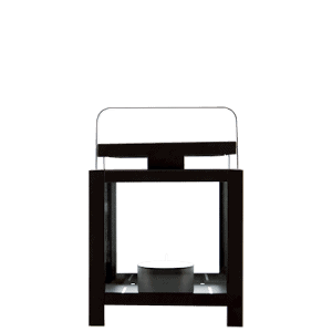 Lykt for telys Svart