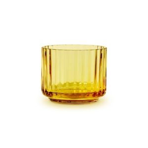 Lyngby Lyslykt Amber Munnblåst Glass Ø 6,7 cm