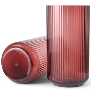 Lyngby Porcelæn Lyngbyvasen 31 cm., glass - burgundy