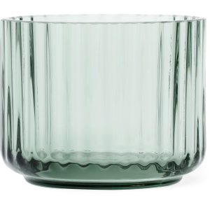 Lyngby Porcelæn Lysestake, glass liten, copenhagen green