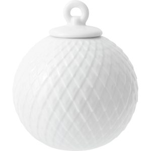 Lyngby Porcelæn Rhombe kule, hvit