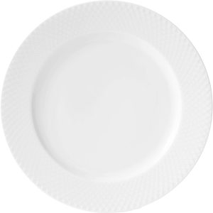 Lyngby Porcelæn Rhombe Tallerken 27cm Hvit, Lyngby Porselæn