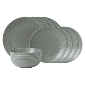 Maze Porselensett 12 deler Grå