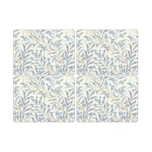 Morris Bordbrikke Willow Bough Blå 4-pakning