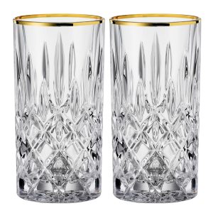 Nachtmann Noblesse longdrinkglass 2-stk, 37,5 cl, gold