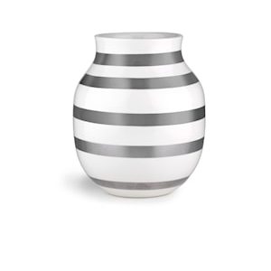 Omaggio Vase H20 sølv (15212)