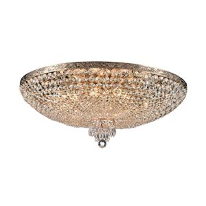 Palace krystallkrone lav 80 cm, gull/antikk