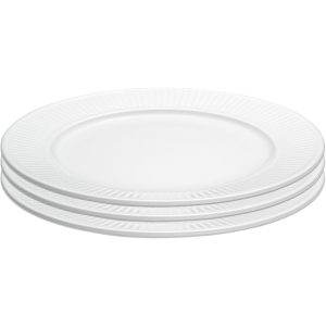 Pillivuyt Gaveeske: 3 stk. Plissé flat tallerken, Ø 28 cm.