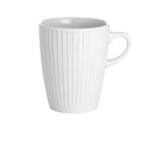 Plissé krus hvit, 27 cl