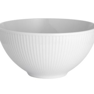 Plissé skål hvit, 3,3 liter Ø 25 cm