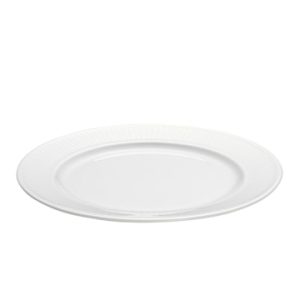 Plissé tallerken flat hvit, Ø 17 cm