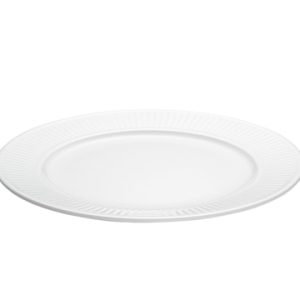 Plissé tallerken flat hvit, Ø 22 cm