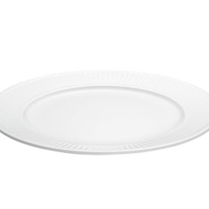 Plissé tallerken flat hvit, Ø 26 cm