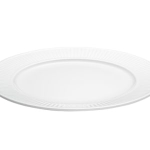 Plissé tallerken flat hvit, Ø 28 cm