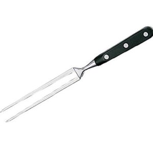 Pluton gaffel stål/svart, l: 1