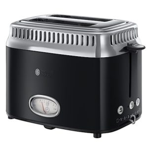 Russell Hobbs Brødrister 2 skivers Retro Svart