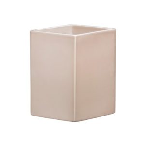 Ruutu vase keramisk 225 mm beige