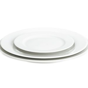 Sancerre tallerken flat hvit, Ø 17 cm