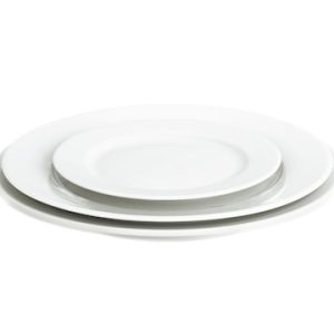 Sancerre tallerken flat hvit, Ø 28 cm