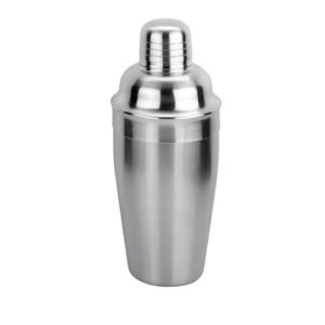 Shaker med sil matt stål 0,5 liter