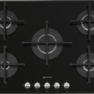 Smeg Pv175n2 Gasstopp - Svart/glass