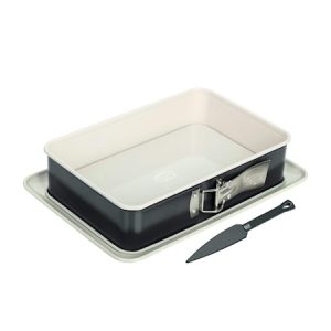 Springform rektangulær med kakekniv