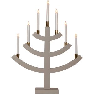 Star Trading Gillian lysestake, 64 cm, beige