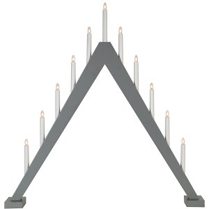 Star Trading Lysestake Trill 11 Lys, Grå