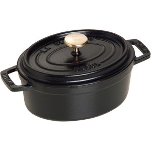 Staub La Cocotte Oval Gryte Svart 15 cm 0,6 l