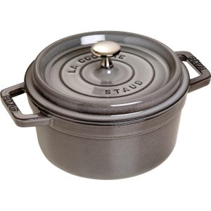 Staub La Cocotte Rund Gryte Grå 20 cm 2,2 l