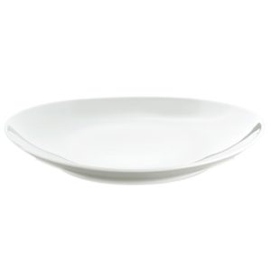 Steaktallerken oval liten hvit, 23 cm