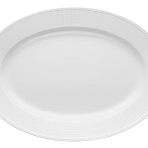 Swedish Grace fat oval 40 x 29 cm snø