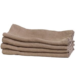 Tell Me More Kjøkkenhåndkle i lin, 50 x 70 cm, chestnut