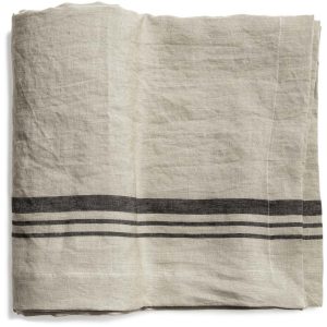 Top Drawer Duk LORRY i lin, stripe, Sage