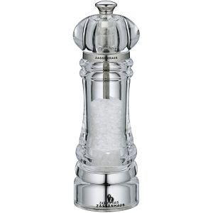 Zassenhaus Berlin rustfritt stål og akryl saltkvern