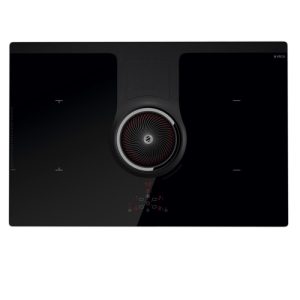 Eico-4706 Nikolatesla Bl/f Mix Platetopp med innebygd ventilator - Svart/glass