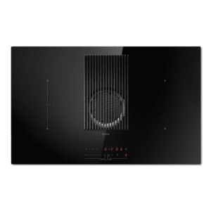 Eico Nikolatesla Prime+ Bl/f/83 Platetopp med innebygd ventilator - Svart/glass