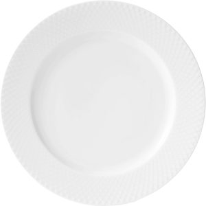 Lyngby Porcelæn Rhombe Tallerken 27cm Hvit, Lyngby Porselæn