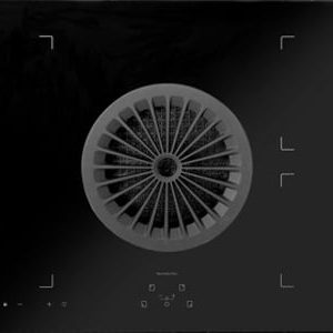 Silverline Im3412-85int Platetopp med innebygd ventilator - Svart