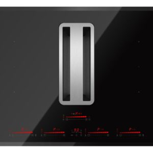 Silverline Pe905 Platetopp med innebygd ventilator - Svart/glass