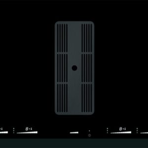 Witt Fusion 1sqw Platetopp med innebygd ventilator - Svart/glass