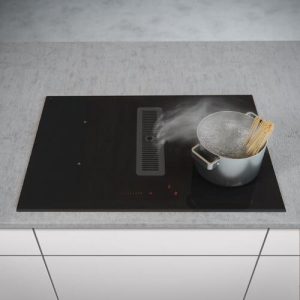 Witt Hhf78fs1r Platetopp med innebygd ventilator - Svart/glass