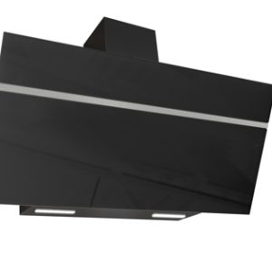 Witt Source 90 B Vegghengt ventilator - Svart/glass