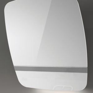 Witt Vision55 White -2 Vegghengt ventilator - Hvit/glass